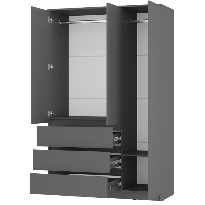 Шкафы распашные, Шкаф 3-х створчатый Симпл ШК-08