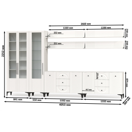 Белая гостиная Валенсия № 125