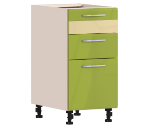 Регина РСЯ-40 Стол с ящ Песочный/Оливковый глянец