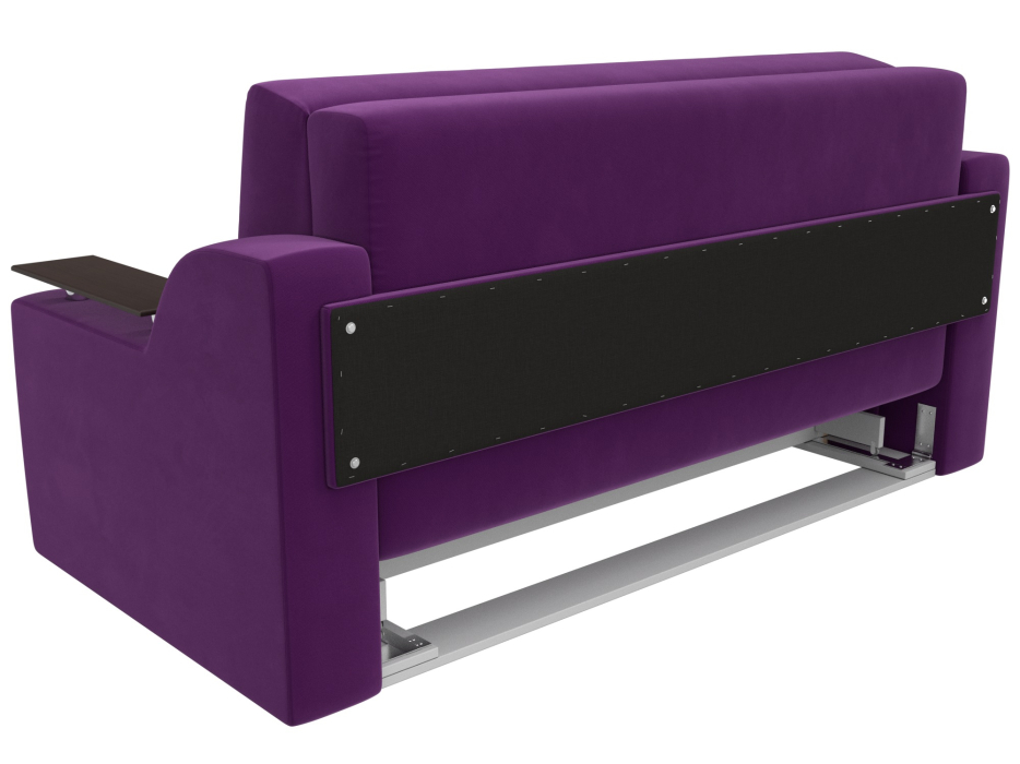 Диваны с ящиком для белья, Прямой диван аккордеон Сенатор 140, микровельвет