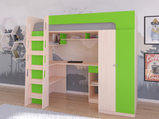 Кровати-чердаки, Кровать-чердак Астра 10 Дуб молочный