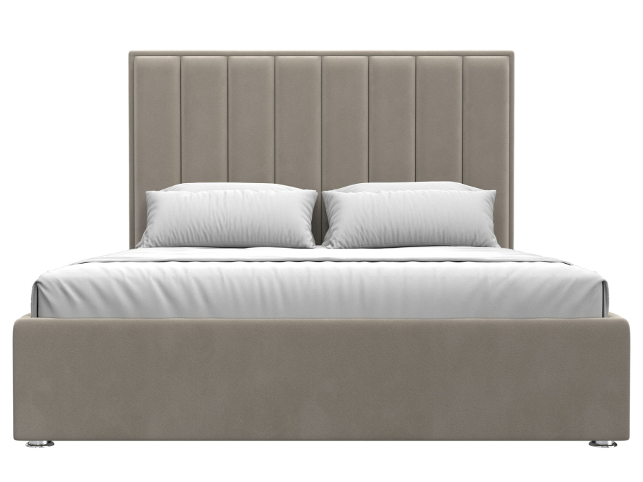 Мягкая кровать, Кровать интерьерная Афродита 160, микровельвет