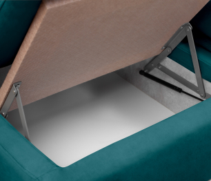 Модульный угловой диван Борнео со спальным местом, велюр