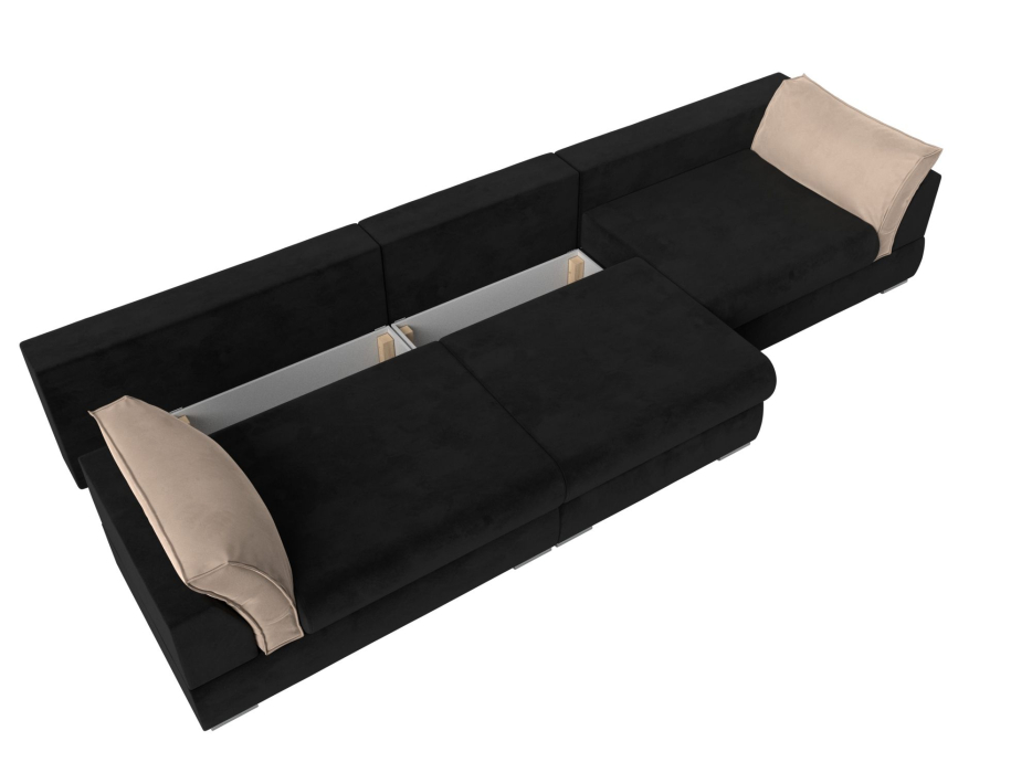 Диваны прямые кухонные, Прямой диван Пекин Long, велюр