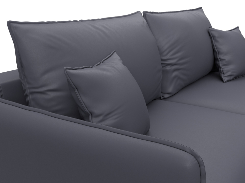 Диваны с ящиком для белья, Диван прямой Лига-064 НПБ, экокожа GRIFON