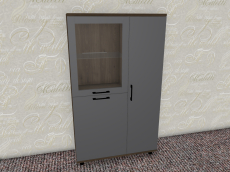 Шкафы распашные, Модульная система Грейс Шкаф ШК-5084  Гикори Джексон Темный