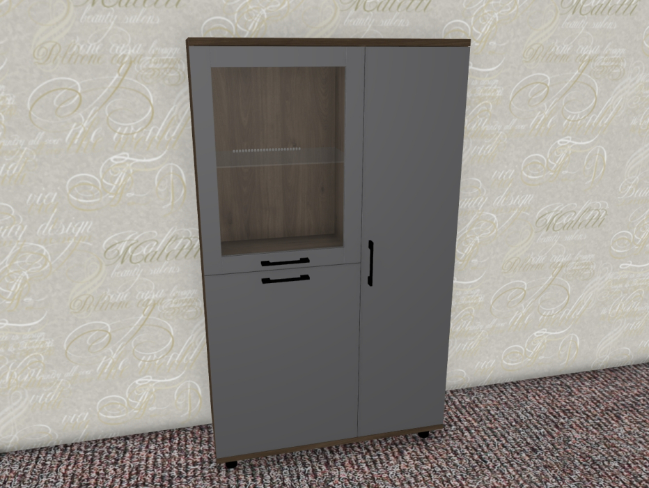 Шкафы распашные, Модульная система Грейс Шкаф ШК-5084  Гикори Джексон Темный