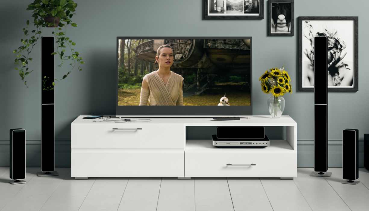 ТВ-тумбы, Тумба под ТВ СВК Ларго 1,4 Белый