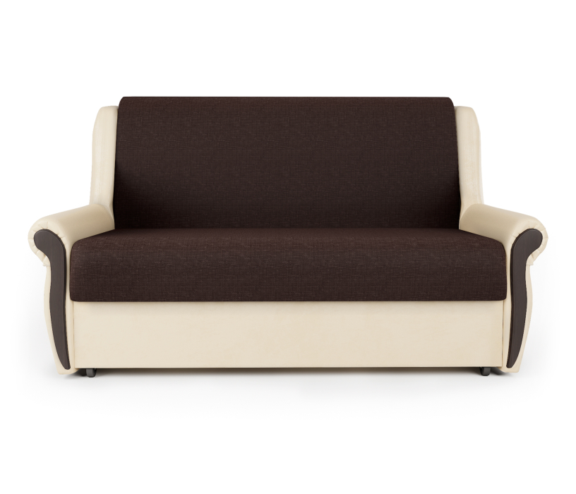 Диваны с ящиком для белья, Диван-кровать Аккорд М 160, рогожка/экокожа