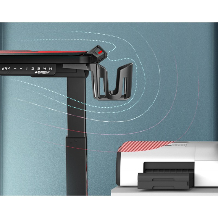 Геймерские, Стол для для компьютера c электрической регулировкой по высоте и RGB-подсветкой