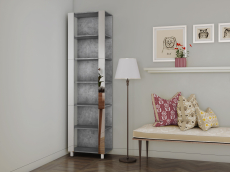 Открытые, Стеллаж модульный Универсальный 35х44х220 Зеркало