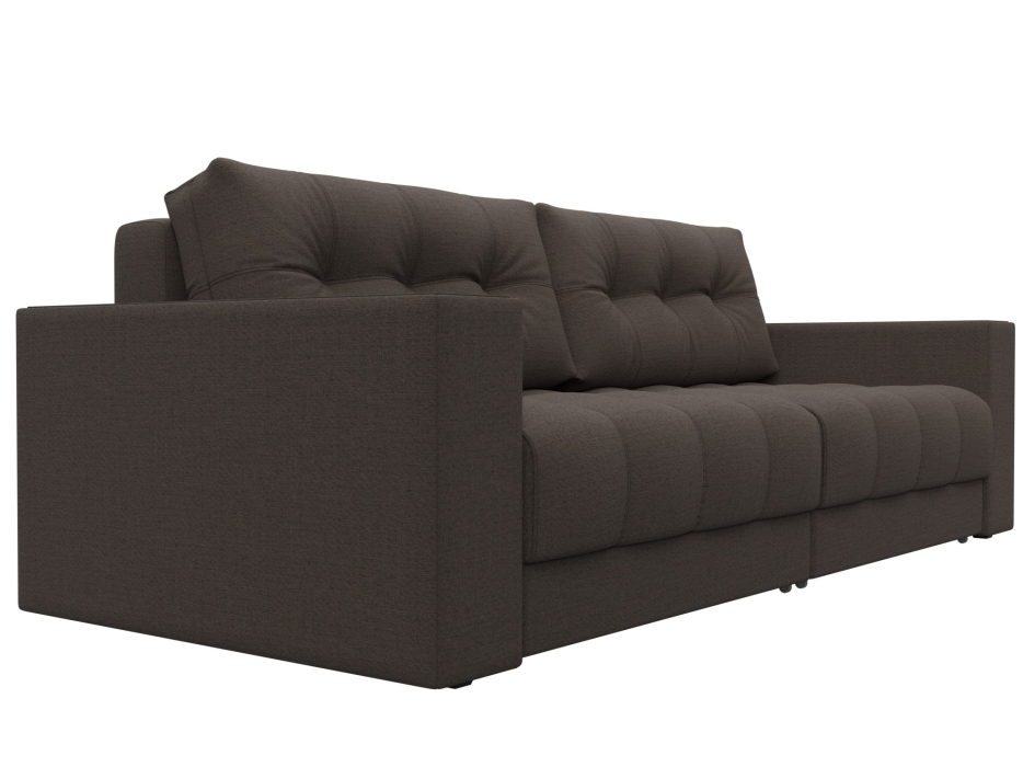 Диваны еврокнижки, Диван прямой с декором Лига-049 НПБ, рогожка Амур