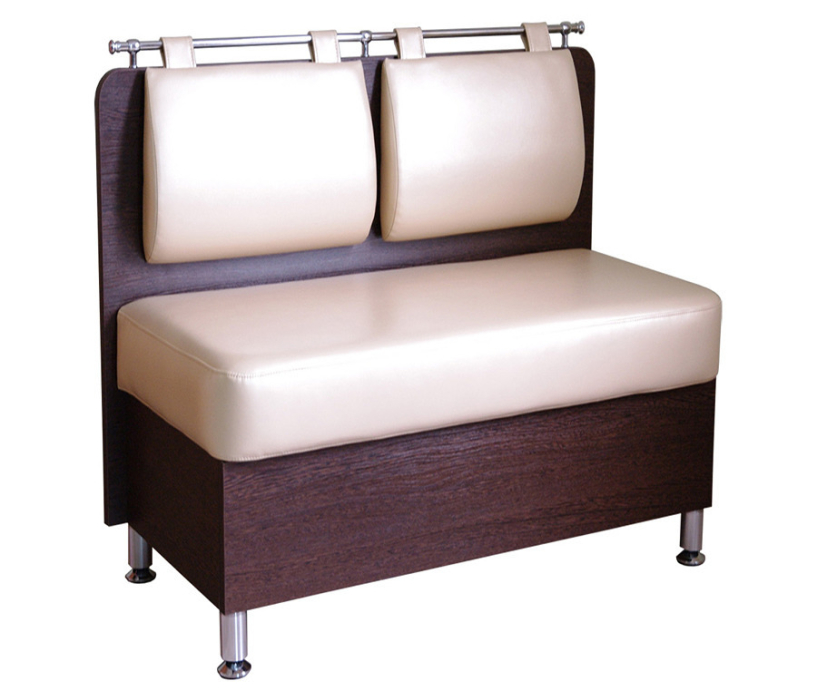 Диваны на кухню, Диван Сюрприз прямой. Ёмкость для хранения.  Обивка экокожа