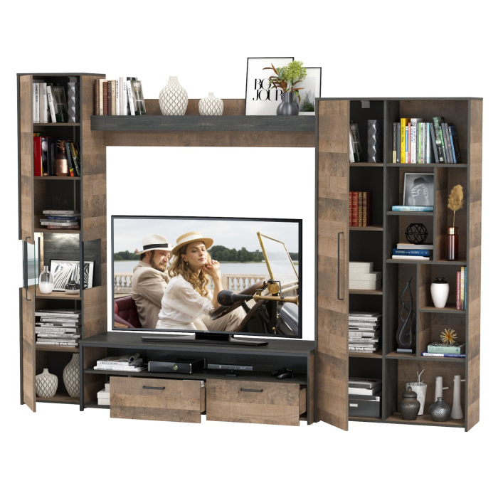 Стенки для гостиной, Стенка для гостиной в лофт стиле Трувор № 19