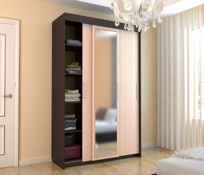 Шкафы-купе, Шкаф-купе шк-20 трёх дверный с зеркалом