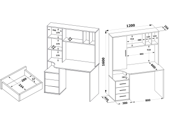 Стол компьютерный Сокол КСТ-16