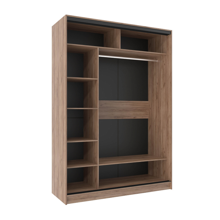 Шкафы-купе 2-х дверные, Шкаф-купе 2-дв  Домашний 1600 лдсп/лдсп  (в2295*ш1600*г595)