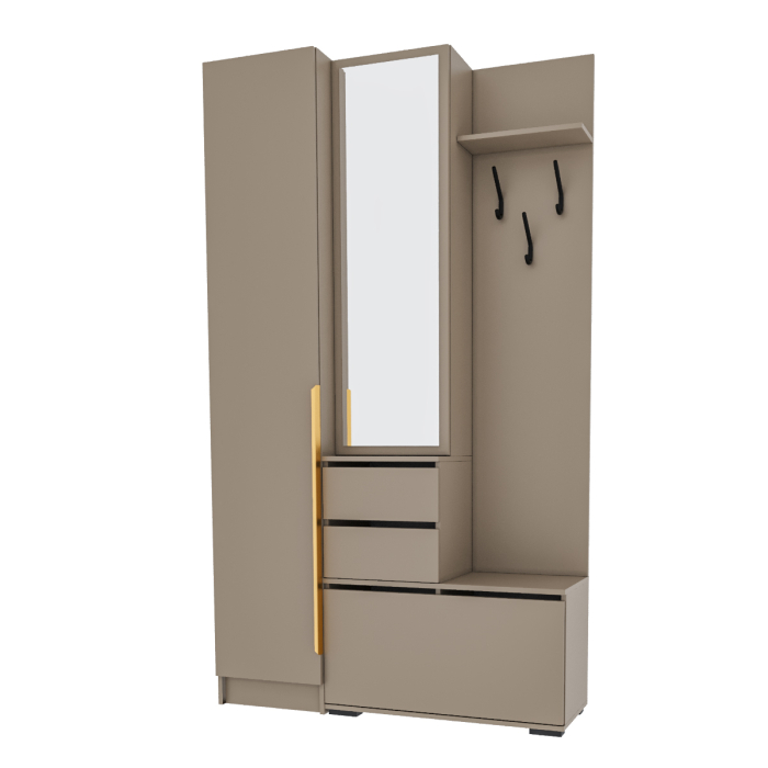 Прихожие, Прихожая Голд Бостон вешалка В2 с пеналом