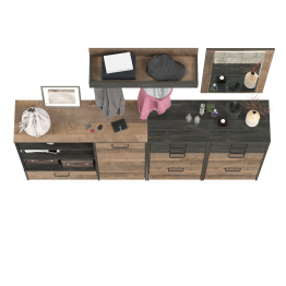 Набор мебели в прихожую с зеркалом и вешалкой Трувор № 167