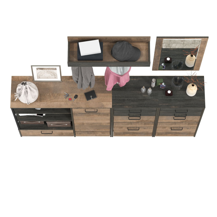 Прихожие, Набор мебели в прихожую с зеркалом и вешалкой Трувор № 167