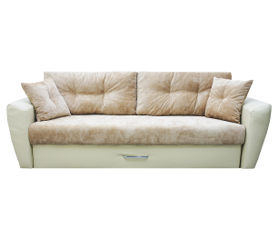 Диван-кровать еврокнижка Амстердам люкс, 160, велюр/экокожа