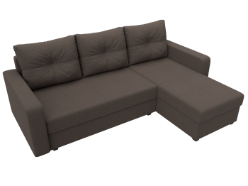 Диван угловой Ливерпуль Лайт правый угол, рогожка Амур