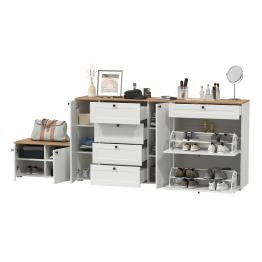 Комод с обувницей и тумбой Остин