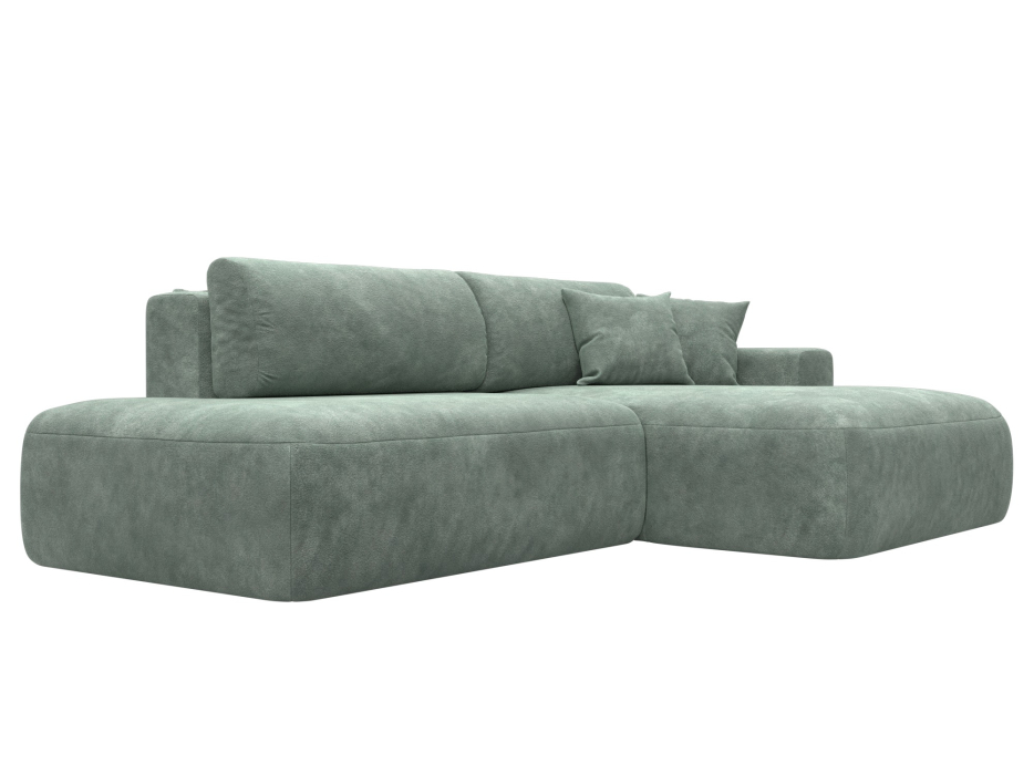 Диваны угловые в гостиную, Диван угловой Лига-036 НПБ Модерн правый угол, велюр BRUT