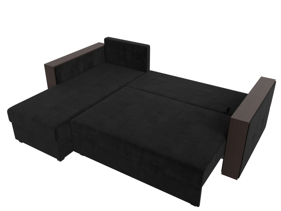 Диваны угловые в гостиную, Угловой диван Валенсия Лайт левый угол, велюр