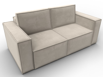 Диван прямой Куба мини, микровельвет