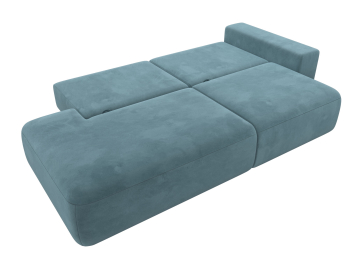 Диван прямой Лига-036 Модерн подлокотник справа, велюр