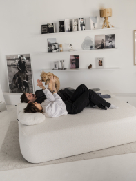 Бескаркасный диван Бабл,букле