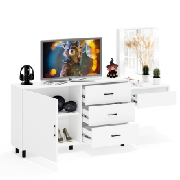 Стол косметический навесной с подсветкой и комод 122-1504