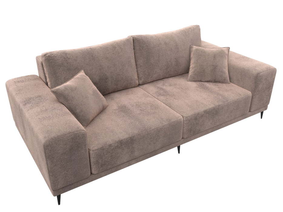 Диваны кровати со спальным местом, Диван прямой Льюес, велюр TOWER