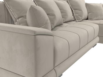 Угловой диван НордСтар правый угол, микровельвет