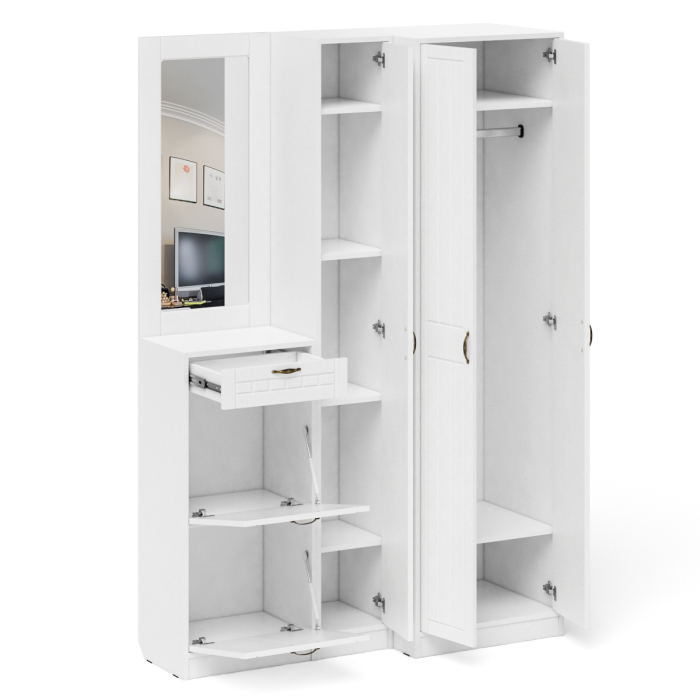 Прихожие, Мебель для прихожей П-6 № 29 МДФ фрезеровка прованс