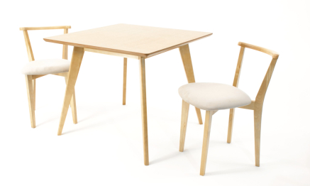 Стол Сканди М 100 натур со стульями Франк натур велюр бежевый