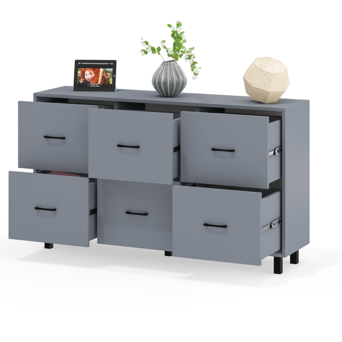 ТВ-тумбы, Комод шесть выдвижных ящиков РВК 127-1504