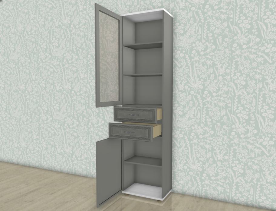 Шкафы одностворчатые, Модульная система Карина Шкаф ШК-1046