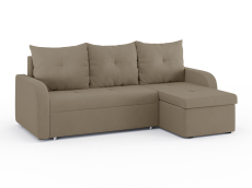 Диваны угловые в гостиную, Диван-кровать угловой Мини Люкс трехсекционная еврокнижка, велюр