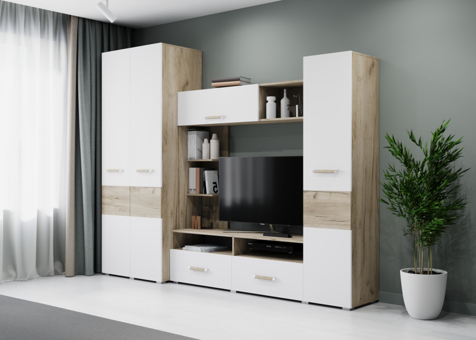 Стенки для гостиной, Модульная система Виора В78 Стенка под тв
