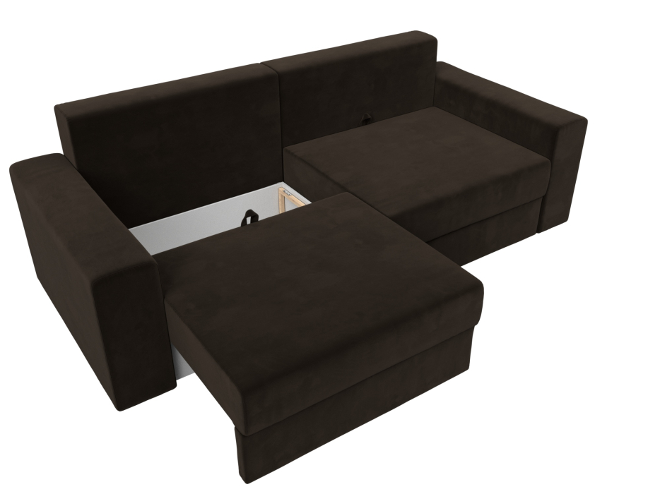 Диваны выкатные, Диван прямой Майами, микровельвет