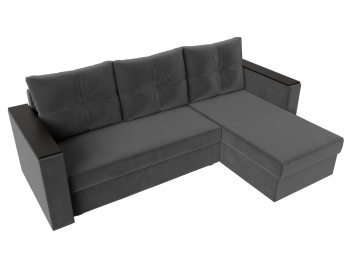 Диван угловой Атланта без стола универсальный угол, велюр