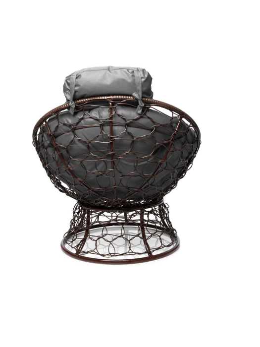 Кресла, Кресло ПАПАСАН мини с ротангом коричневое