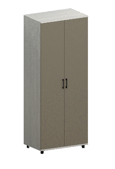 Шкафы двухстворчатые, Модульная система Грейс Шкаф ШК-5002  Снежный Ясень