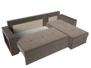 Диван угловой Дубай Лайт, велюр, правый угол