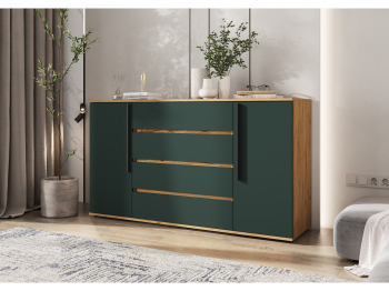 Комод Норд 2 двери/4 ящика 1600, матовый