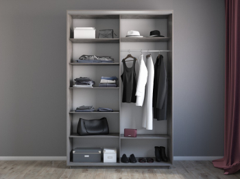 Шкаф-купе Экспресс 2-х дверный Фотопечать Ленты Стекла 120х60х220