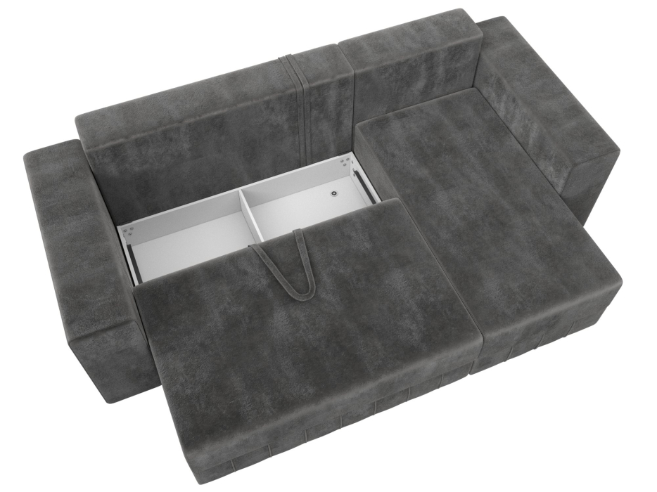 Диваны угловые в гостиную, Диван угловой Лига-076 угол универсальный, велюр TOWER