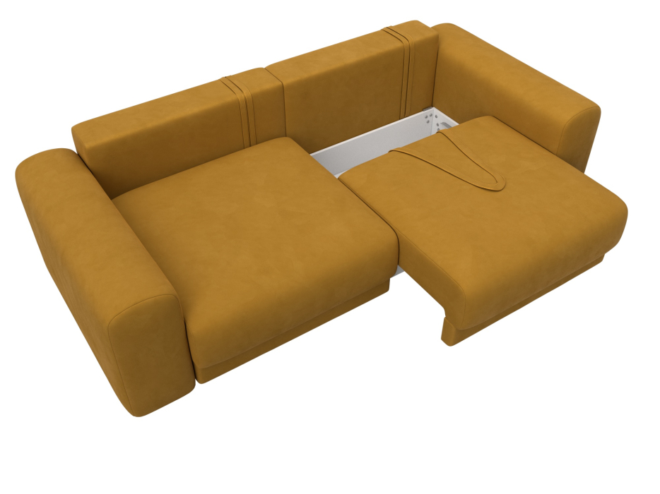 Диваны еврокнижки, Диван прямой Лига-056 НПБ, велюр BRUT